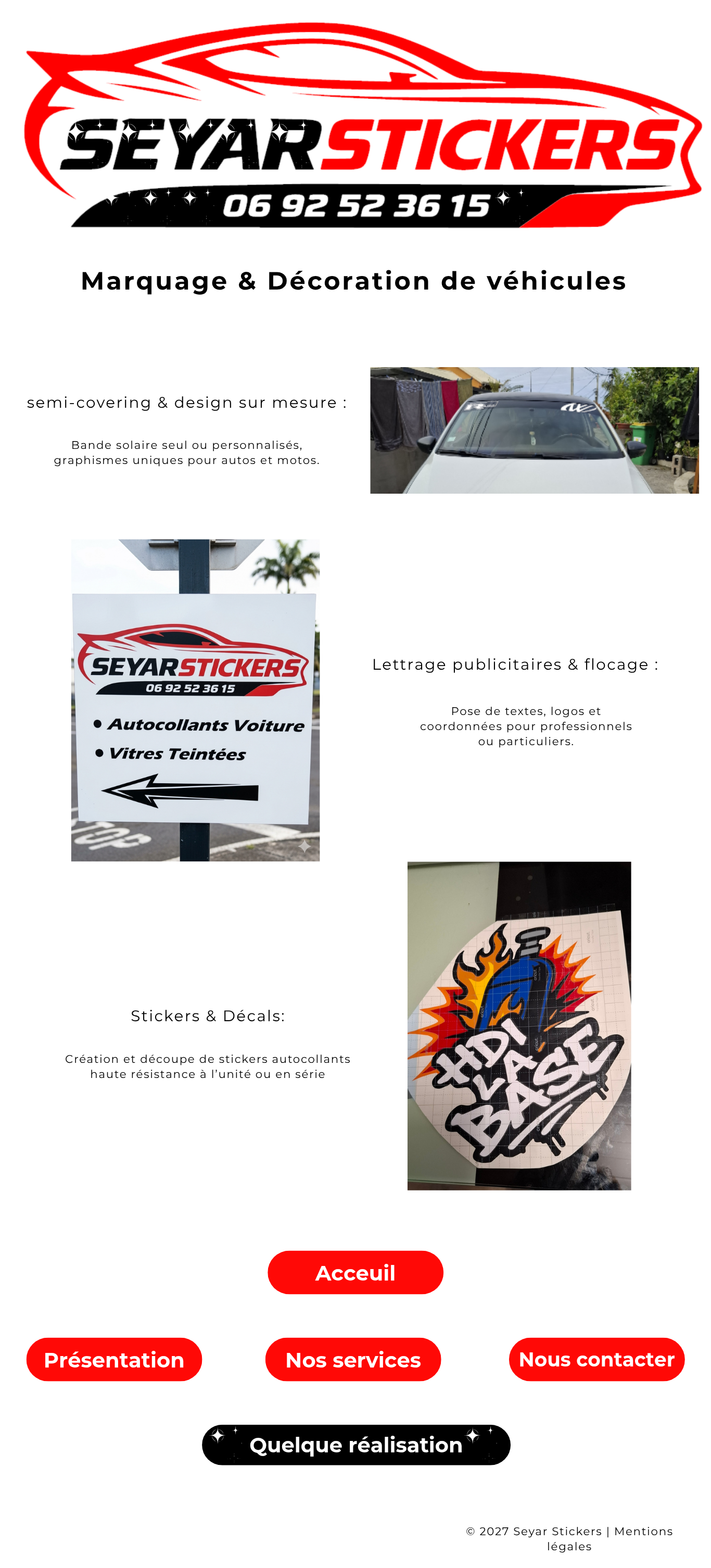 Marquage & Décoration de véhicules - SEYAR STICKERS
