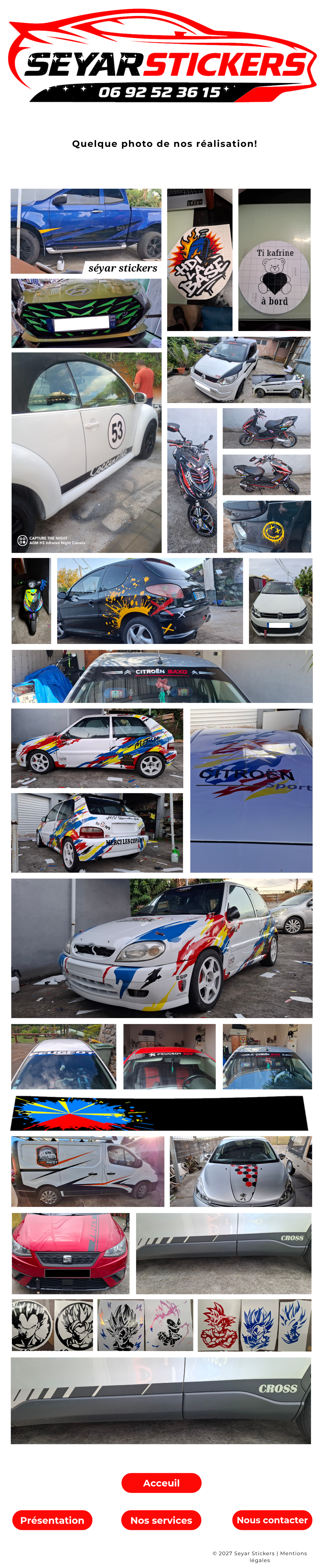 Quelques photos de nos réalisations - SEYAR STICKERS